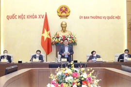 Chủ tịch Quốc hội Vương Đình Huệ phát biểu. (Ảnh: Doãn Tấn/TTXVN)