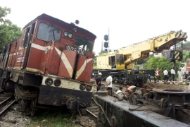 [Photo] Tai nạn đường sắt tại Thái Nguyên, đường ray biến dạng