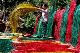 [Photo] Nghề dệt chiếu cói Phú Tân tại tỉnh Phú Yên