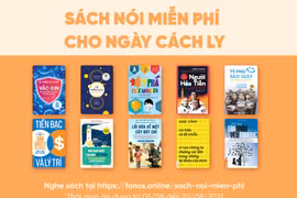 Các tựa sách miễn phí trong chiến dịch tặng sách nói cho độc giả của Fonos và Alpha Books. (Ảnh: Alpha Books)