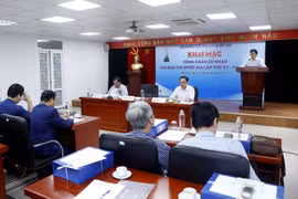 Quang cảnh lễ khai mạc vòng chấm sơ khảo. (Ảnh: Phạm Kiên/TTXVN)