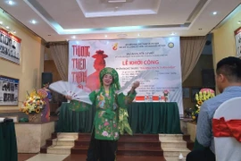 Vở diễn được xây dựng dựa trên những huyền tích dân gian về Mẫu Liễu Hạnh. (Ảnh: Minh Thu/Vietnam+)