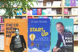 Những cuốn sách của tác giả, doanh nhân Lý Quí Trung. (Ảnh: NXB)