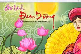 Trưng bày có nội dung song ngữ để công chúng người nước ngoài cũng có thể hiểu hơn về văn hóa cổ truyền Việt Nam. (Ảnh chụp màn hình)