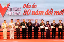 Chương trình Vinh quang Việt Nam năm 2017. (Ảnh: Thống Nhất/TTXVN)