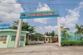 Trung tâm đăng kiểm 65.04D thuộc Công ty Cổ phần Kỹ thuật Cát Tường An Khánh. (Ảnh: TTXVN phát)