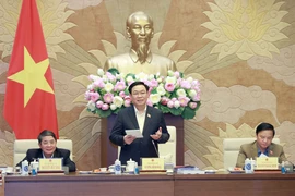 Chủ tịch Quốc hội Vương Đình Huệ phát biểu chỉ đạo. (Ảnh: Doãn Tấn/TTXVN)