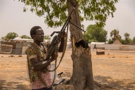Binh sỹ Nam Sudan được triển khai tại khu vực Leer. (Ảnh: AFP/TTXVN)