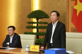 Phó Thủ tướng Trần Hồng Hà phát biểu chỉ đạo. (Ảnh: Văn Điệp/TTXVN)