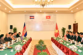 Quang cảnh hội đàm. (Ảnh: Xuân Khu/TTXVN)