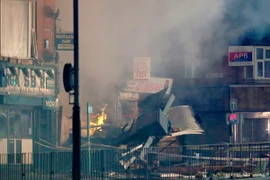 Hiện trường vụ nổ ở Leicester ngày 25/2. (Nguồn: PA/TTXVN)