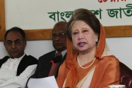Bà Khaleda Zia tại một cuộc họp báo ở Dhaka. (Nguồn: AFP/TTXVN)