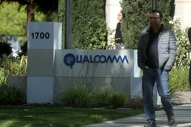 Biển hiệu Qualcomm tại văn phòng ở San Jose, California, Mỹ. (Nguồn: AFP/TTXVN)