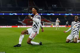 Marcus Rashford mang 3 điểm về cho Manchester United. (Nguồn: Reuters)