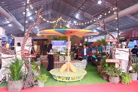 Triển lãm Quốc tế xây dựng Vietbuild Hà Nội 2020 thu hút gần 1.400 gian hàng. (Ảnh: Vietnam+)