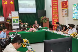Quang cảnh buổi làm việc. (Ảnh: Thanh Liêm/TTXVN)