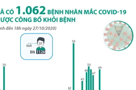 [Infographics] 1.062 bệnh nhân mắc COVID-19 được công bố khỏi bệnh
