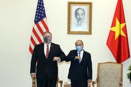 Thủ tướng Nguyễn Xuân Phúc tiếp Ngoại trưởng Hoa Kỳ Mike Pompeo. (Ảnh: Thống Nhất/TTXVN)
