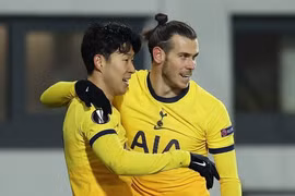 Bale và Son Heung-min cùng ghi bàn giúp Tottenham vào vòng 1/16 Europa League. (Nguồn: Getty Images)
