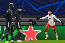 M.U cay đắng nhìn RB Leipzig vào vòng 1/8. (Nguồn: EPA)