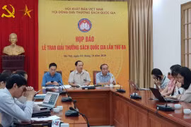 Ban tổ chức Giải thưởng Sách Quốc gia. (Ảnh: Minh Anh/Vietnam+)