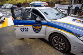 Một chiếc xe của cảnh sát Hàn Quốc. (Nguồn: Yonhap)