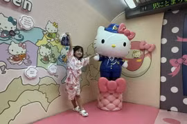 Biểu tượng Hello Kitty tại Nhật Bản. (Ảnh: Phạm Tuân/TTXVN)