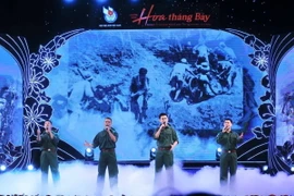 Các tiết mục thuộc chương 1 “Khúc trường ca bất tử”. (Ảnh: Minh Quyết/TTXVN)