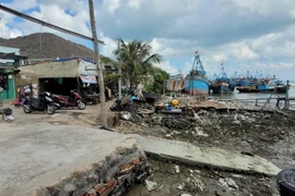 Dự án nạo vét Kênh Bến Đình, thành phố Vũng Tàu theo kế hoạch sẽ khởi công từ 3/2022, tuy nhiên đến nay do vướng mặt bằng vẫn chưa thể triển khai.(Ảnh: Hoàng Nhị/TTXVN)