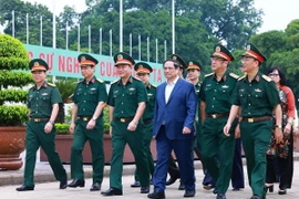 Thủ tướng Phạm Minh Chính kiểm tra công tác tu bổ định kỳ công trình Lăng Chủ tịch Hồ Chí Minh năm 2024. (Ảnh: Dương Giang/TTXVN)