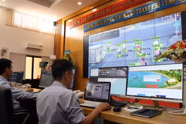 Trung tâm điều hành. (Ảnh: Đoàn Mạnh Dương/TTXVN)