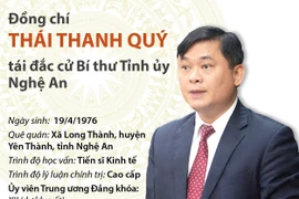 Ông Thái Thanh Quý tái đắc cử Bí thư Tỉnh ủy Nghệ An.