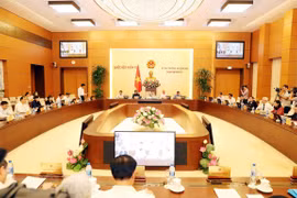 Một phiên họp của Ủy ban Thường vụ Quốc hội. (Nguồn: TTXVN)