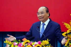 Thủ tướng Nguyễn Xuân Phúc phát biểu. (Ảnh: Thống Nhất/TTXVN)