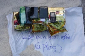 Tang vật vụ án. (Ảnh: Xuân Tiến/TTXVN)