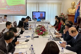 Quang cảnh tọa đàm. (Ảnh: Nguyễn Minh/Vietnam+)