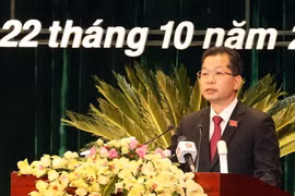 Ông Nguyễn Văn Quảng được bầu giữ chức Bí thư Thành ủy Đà Nẵng nhiệm kỳ 2020-2025. (Ảnh: Trần Lê Lâm/TTXVN)