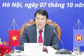 Trung tướng Lương Tam Quang, Thứ trưởng Bộ Công an phát biểu. (Ảnh: Doãn Tấn/TTXVN)