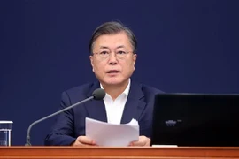 Tổng thống Hàn Quốc Moon Jae-in. (Ảnh: Yonhap/TTXVN)