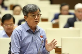 Đại biểu Quốc hội Thành phố Hồ Chí Minh Trương Trọng Nghĩa phát biểu. (Ảnh: Dương Giang/TTXVN)