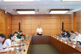 Đoàn Đại biểu Quốc hội các tỉnh Quảng Nam, Bạc Liêu, Cà Mau thảo luận tại tổ. (Ảnh: Phương Hoa/TTXVN)