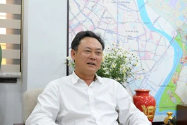 Ông Lê Anh Quân - Bí thư Huyện ủy kiêm Chủ tịch Ủy ban Nhân dân huyện Gia Lâm. (Ảnh Mạnh Khánh/Vietnam+)