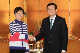 Chủ tịch nước tiếp Chủ tịch Hội Hữu nghị đối ngoại Trung Quốc