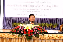 Lào tổ chức Hội nghị bàn tròn về phát triển năm 2014 với UNDP