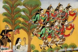 Trưng bày tranh kính - loại hình nghệ thuật đặc sắc của Indonesia