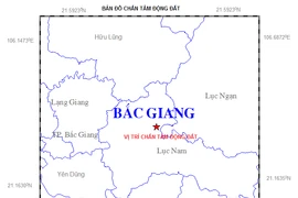 Xảy ra động đất 2,9 độ Richter tại khu vực miền núi tỉnh Bắc Giang 