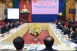 Quang cảnh buổi làm việc. (Ảnh: Thanh Tuấn/TTXVN)