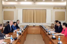 Quang cảnh buổi tiếp. (Ảnh: Xuân Khu/TTXVN)