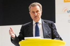 Ủy viên EU phụ trách vấn đề ngân sách Guenther Oettinger. (Nguồn: AFP/TTXVN)