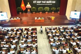 Quang cảnh phiên chất vấn và trả lời chất vấn kỳ họp. (Ảnh: Thu Hoài/TTXVN)
